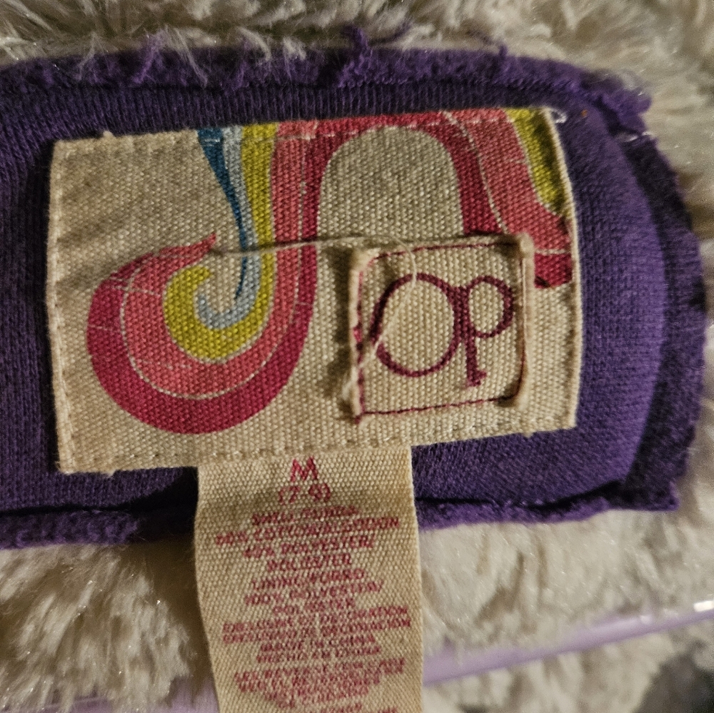 Purple fuzzy zip up